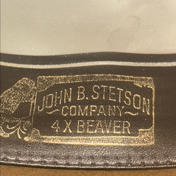 Vintage Stetson 4X Beaver Western Hat – Size 7 3/8 – Tan Felt – Made in USA - Picture 5 of 5